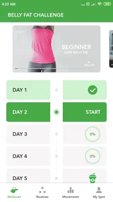 Belly Fat Challenge android App screenshot 10