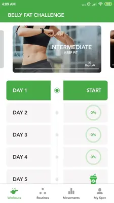 Belly Fat Challenge android App screenshot 4